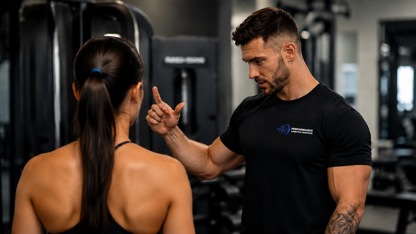 Coach explaining a training plan